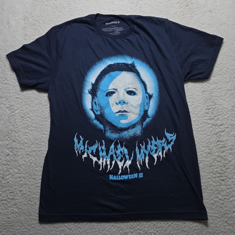 Halloween‎ Michael Myers T-Shirt Men's Large Blue